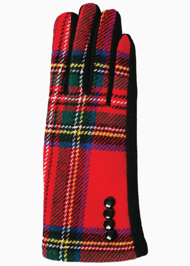 Tartan Glove Red