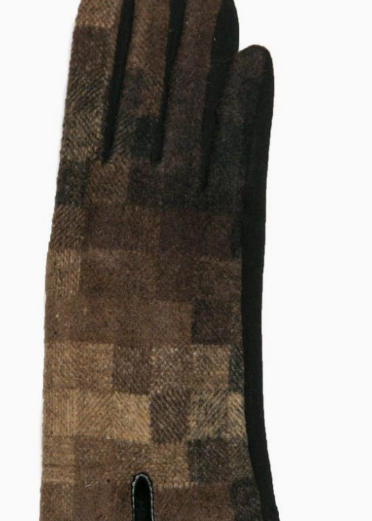 Checkers Gloves Brown