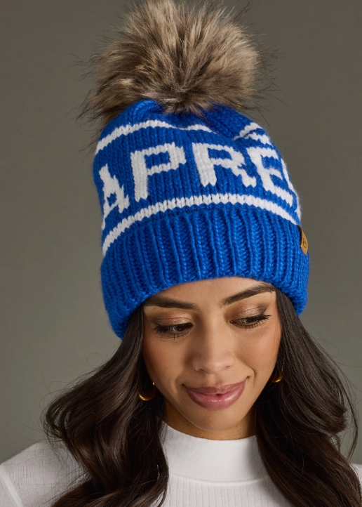 Apres Ski Beanie Blue/Wht