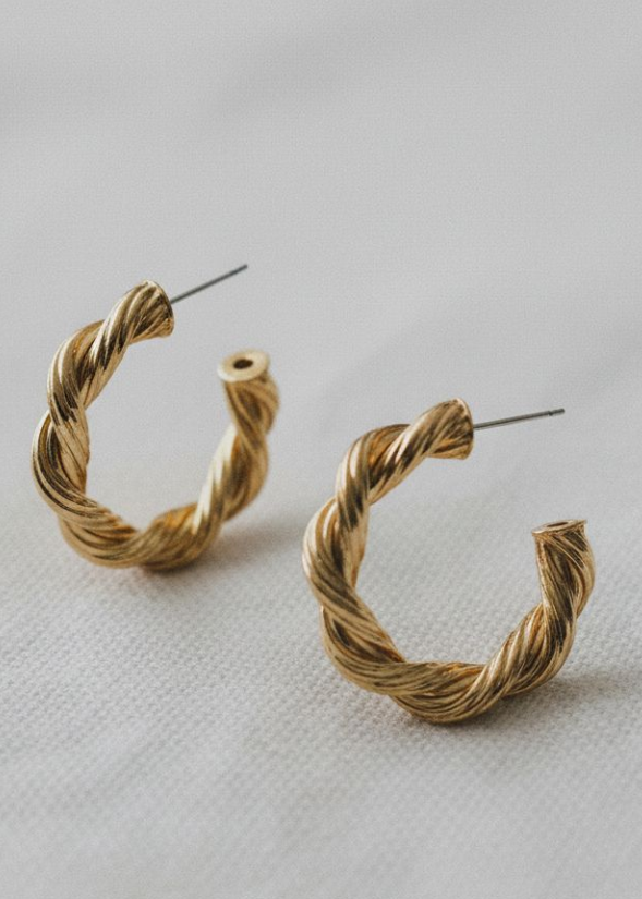 Licorice Twist Hoops