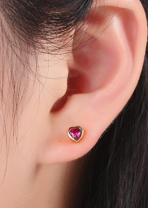 Heartbeat Studs Purple