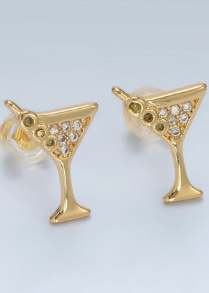 Martini Studs Gold