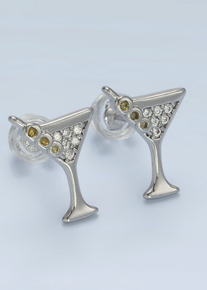 Martini Studs Silver