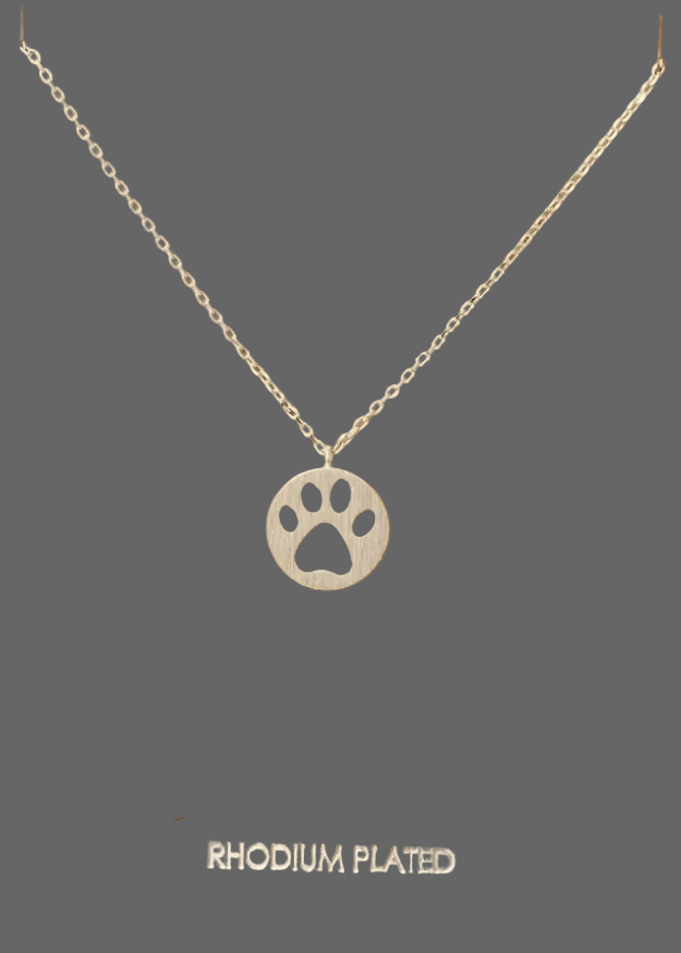 Puppy Print Necklace S