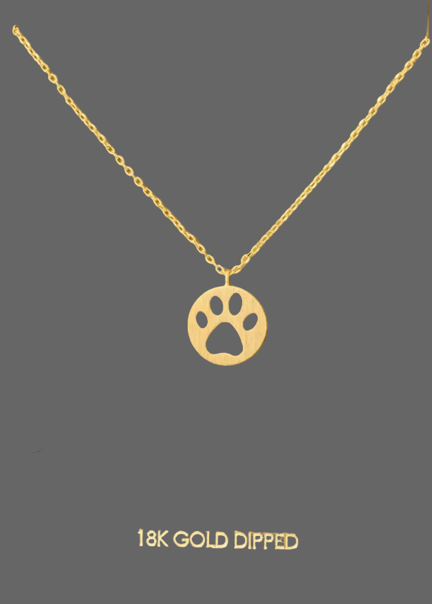 Puppy Print Necklace G