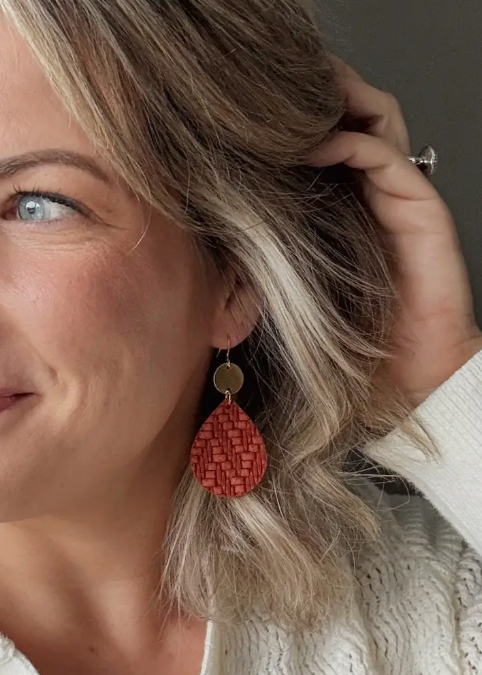 Persian Earrings Rust