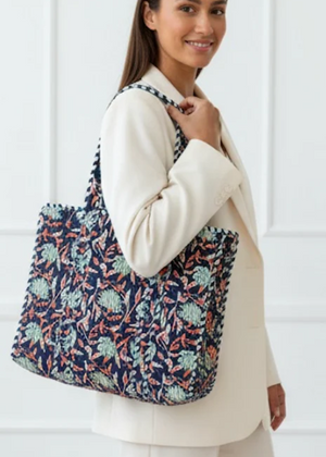 Cirque Tote Blk Floral