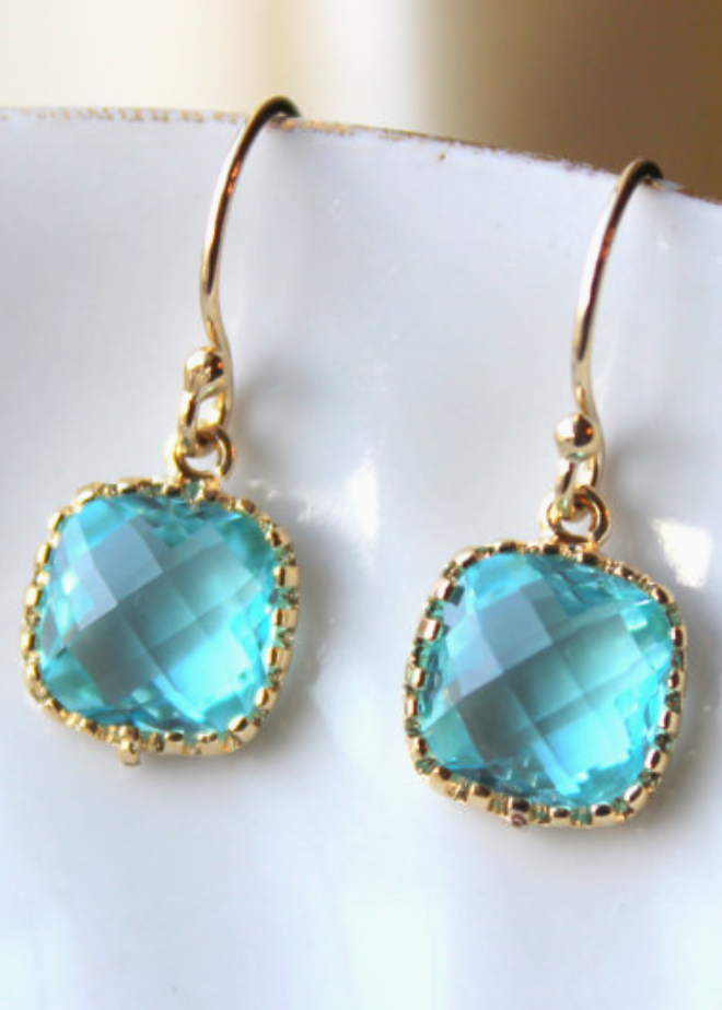 Kristie Earrings Aqua G