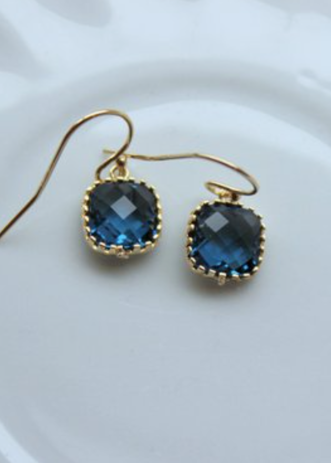 Kristie Earrings Navy G