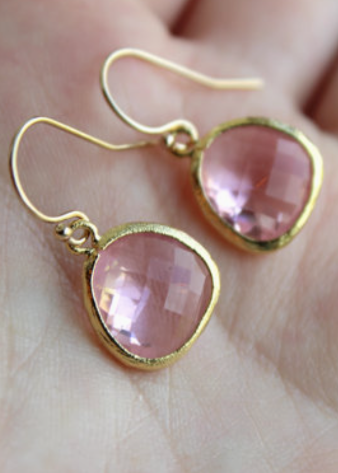 Kara Earrings Pink G