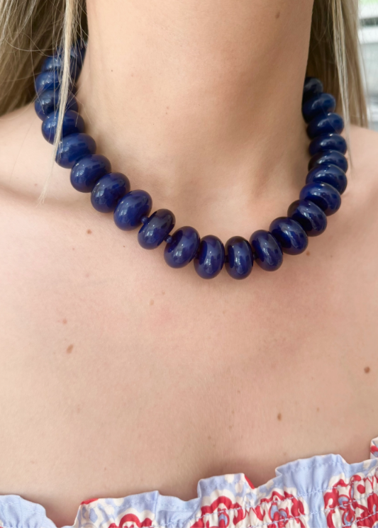 Jemma Necklace Navy