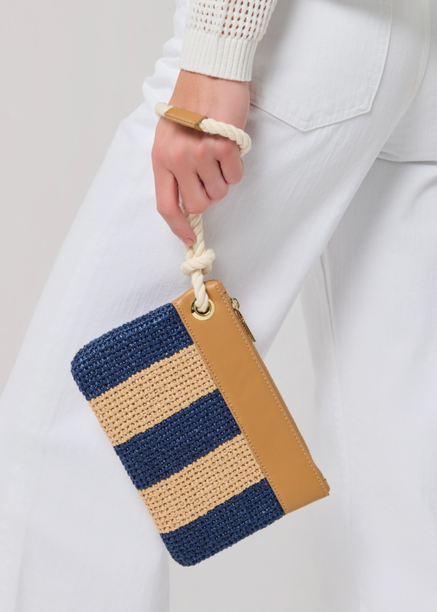 Rhianna Clutch Striped