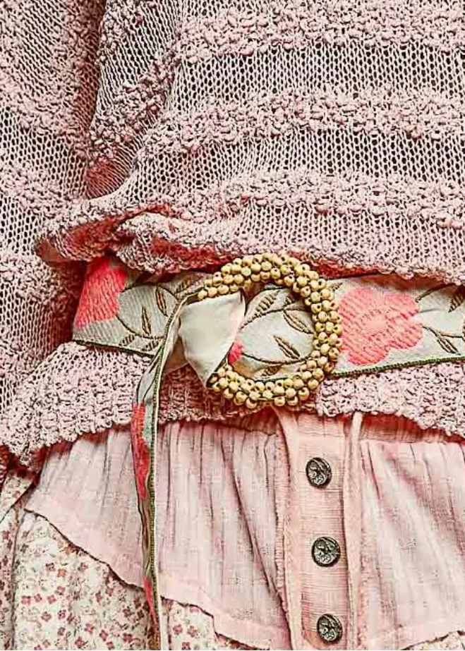 Carolina Belt Cream/Coral