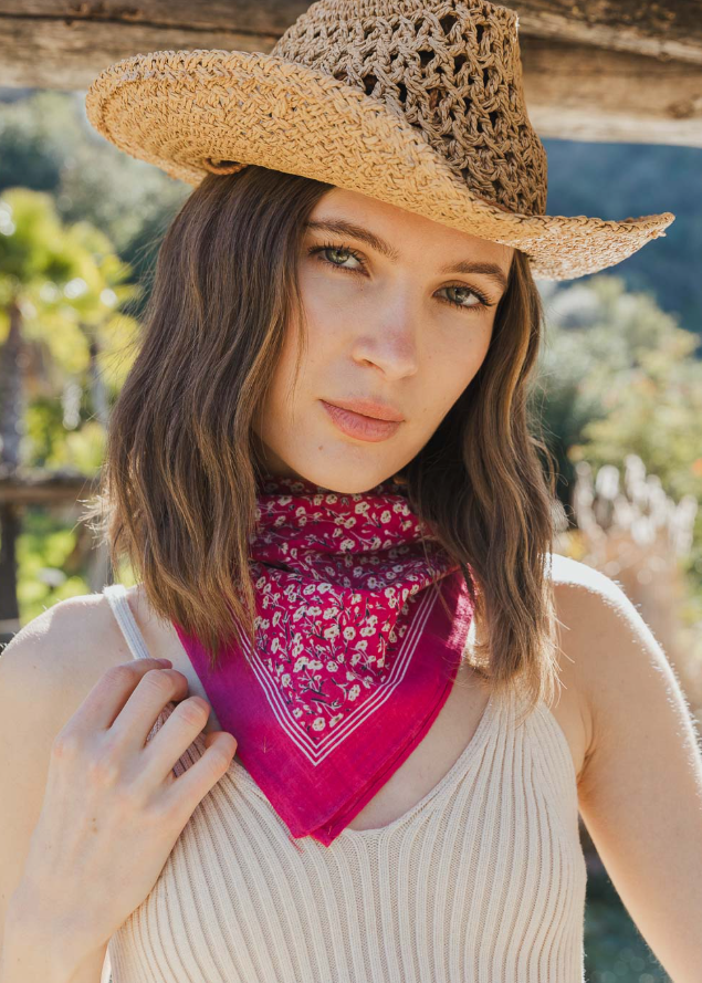 Flora Scarf Berry
