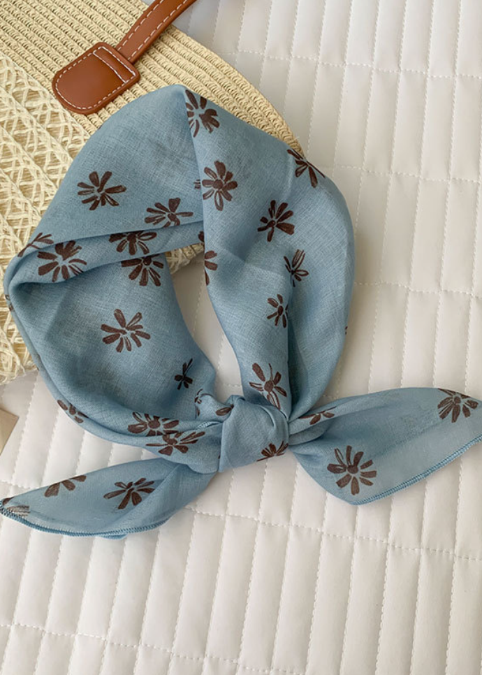 Market Scarf Blue