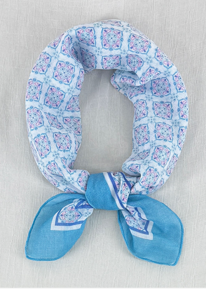 Tile Scarf Aqua