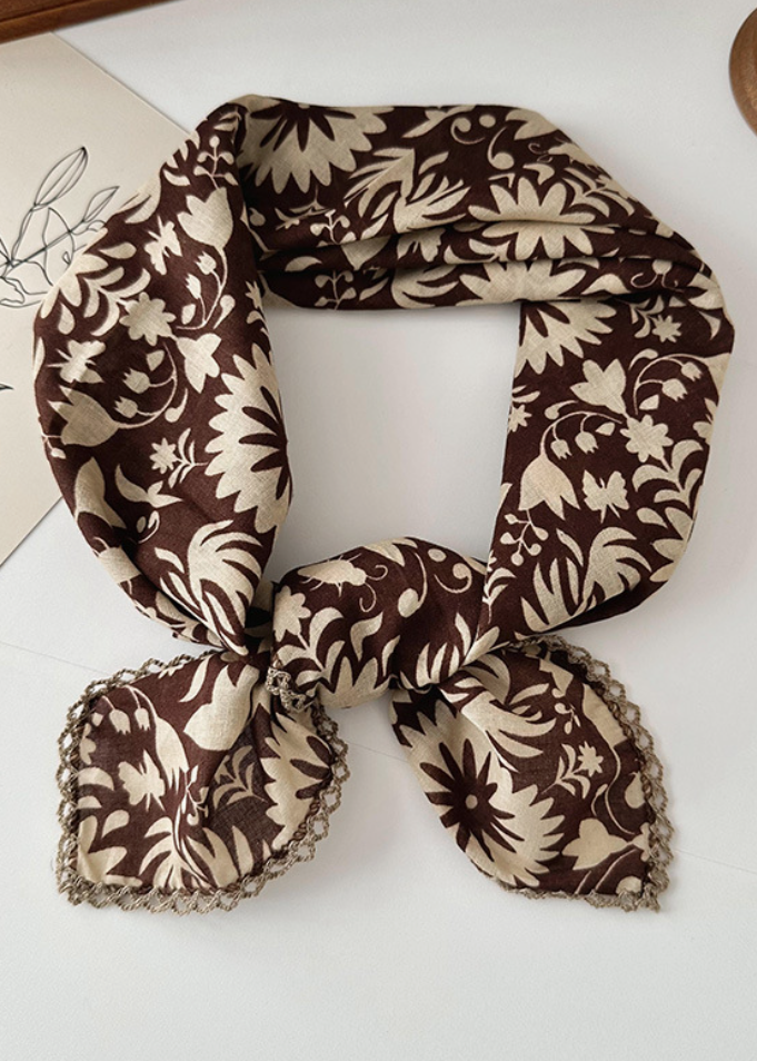 Kerchief Scarf Brown