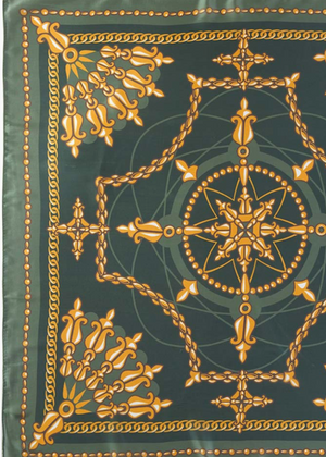 Compass Scarf Green