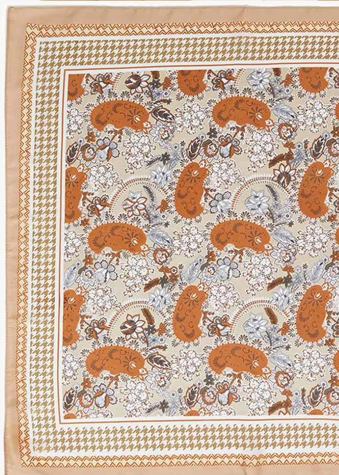 Paisley Scarf Taupe