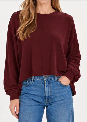 Kiley Top Burgundy