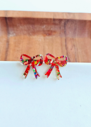 Holiday Bow Earring