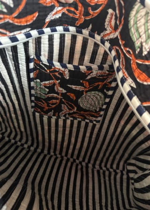 Cirque Tote Blk Floral