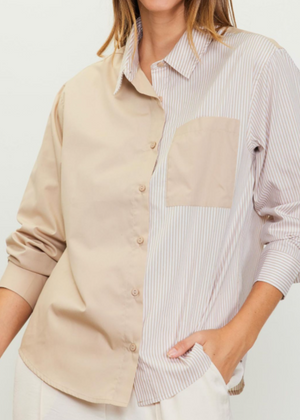 cabana shirt taupe