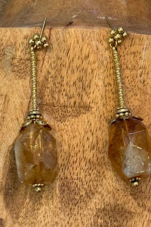 Gum Drop Earrings Amber