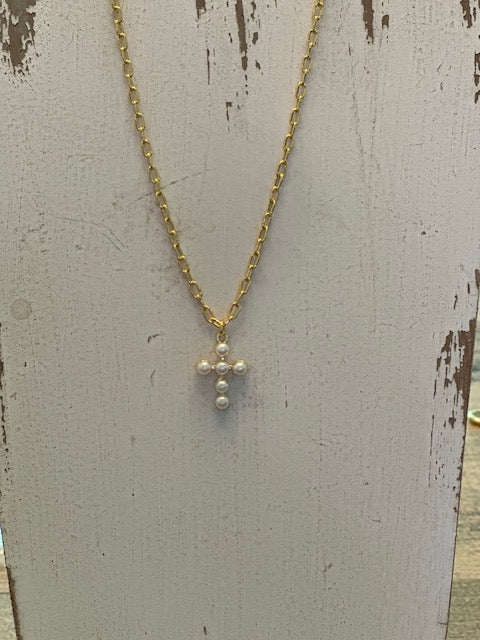 Mary Cross Necklace