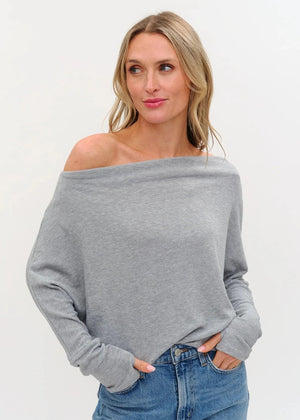 Imogene Top Heather Grey