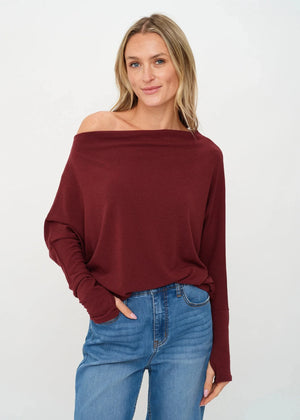 Imogene Top Burgundy